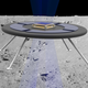 “MIT aerospace engineers are testing a concept for a hovering rover that levitates by harnessing the moon’s natural charge. This illustration shows a concept image of rover.”